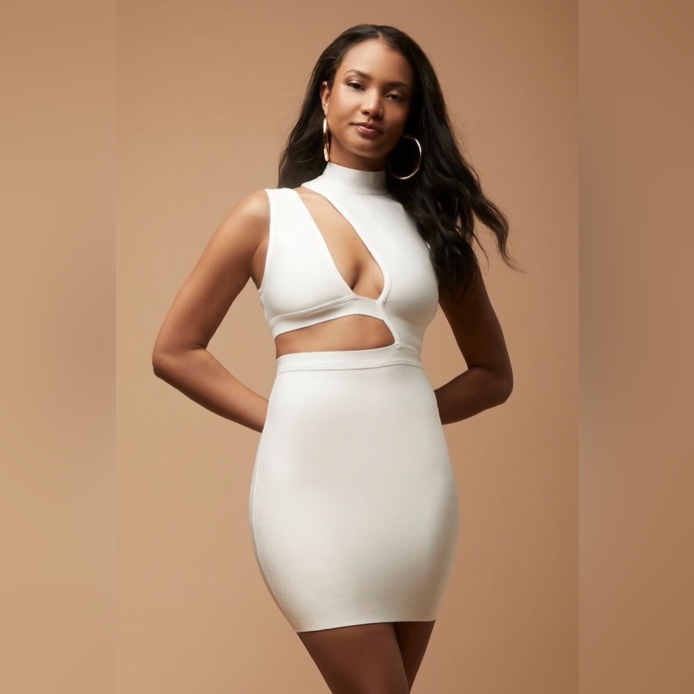 White Herve Leger x Forever 21 Dress size Medium
